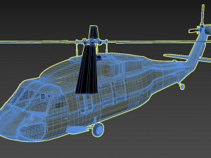 sikorsky aircraft uh-60a black hawk 3D Model
