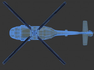 sikorsky aircraft uh-60a black hawk 3D Model