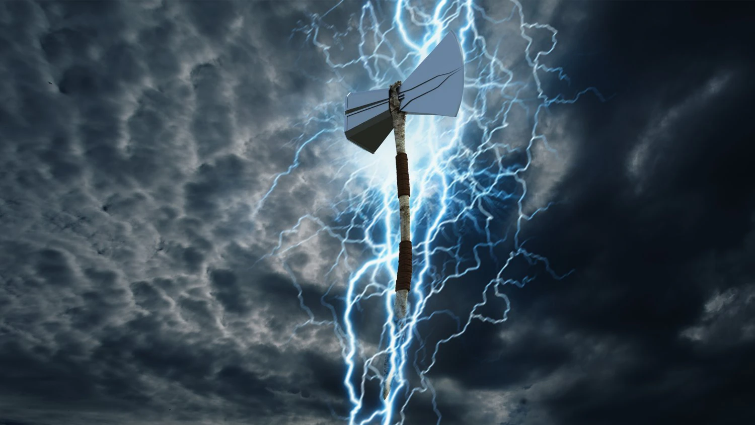 thunder ax of thor 3D Model .c4d .max .obj .3ds .fbx .stl .blend 