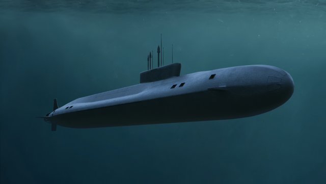nuclear submarine borey Modelo 3D .c4d .max .obj .3ds .fbx .stl .blend 