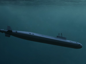 nuclear submarine borey Modelo 3D