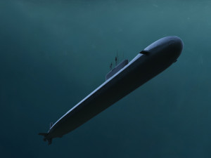 nuclear submarine borey Modelo 3D