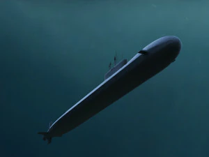 nuclear submarine borey 3D Model