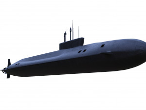 nuclear submarine borey Modelo 3D