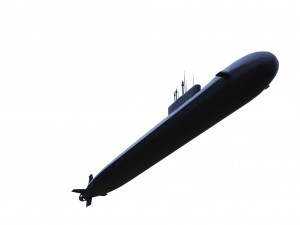 nuclear submarine borey Modelo 3D