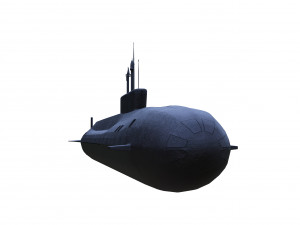 nuclear submarine borey Modelo 3D