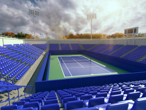 tennis court Modèle 3D