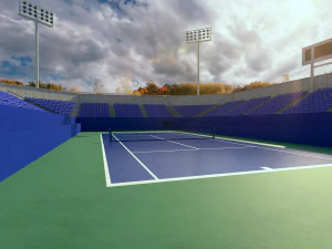 tennis court 3D Model