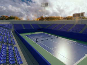 tennis court Modèle 3D