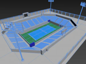 tennis court 3D Model