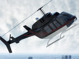 helicopter bell 206l-4 long ranger iv 3D Model