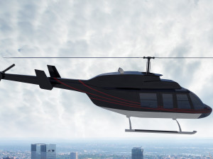 helicopter bell 206l-4 long ranger iv Modello 3D