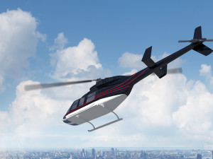 helicopter bell 206l-4 long ranger iv Modello 3D