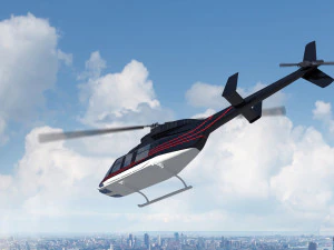 helicopter bell 206l-4 long ranger iv 3D Model
