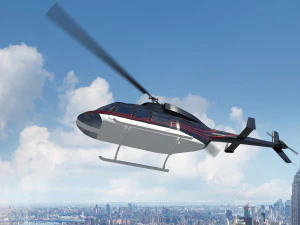 helicopter bell 206l-4 long ranger iv 3D Model