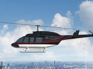helicopter bell 206l-4 long ranger iv 3D Model