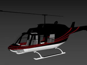 helicopter bell 206l-4 long ranger iv 3D Model