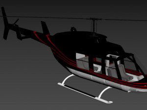 helicopter bell 206l-4 long ranger iv Modello 3D