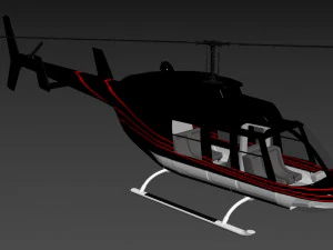 helicopter bell 206l-4 long ranger iv 3D Model