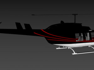helicopter bell 206l-4 long ranger iv Modello 3D