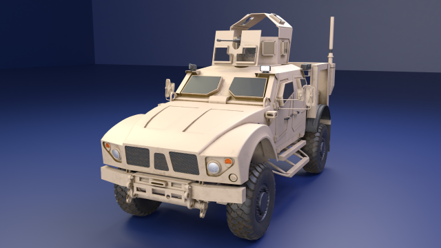 Oshkosh m-atv military vehicle game ready 3D Model .c4d .max .obj .3ds .fbx .stl .blend 