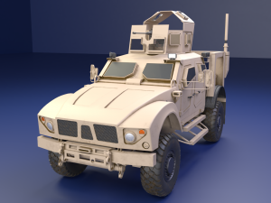 Oshkosh m-atv military vehicle game ready 3D 模型