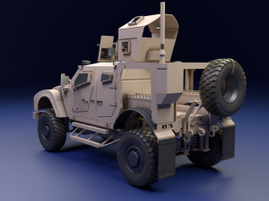 Oshkosh m-atv military vehicle game ready 3D Model