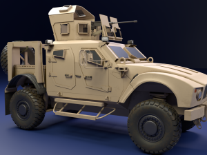 Oshkosh m-atv military vehicle game ready 3D Model