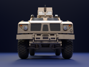 Oshkosh m-atv military vehicle game ready 3D Model