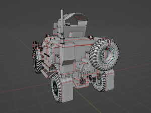 Oshkosh m-atv military vehicle game ready 3D Model