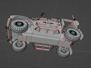 Oshkosh m-atv military vehicle game ready 3D Model