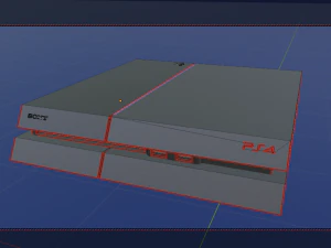 sony playstation 4 low-poly 3D Model