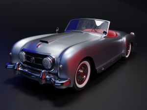 Nash Healey vintage car 3D 1952-1953 model 3D Model