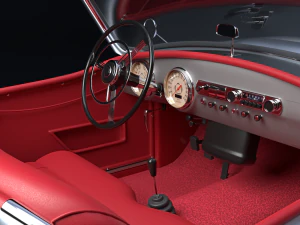 नैश हीली विंटेज कार 3डी 1952-1953 मॉडल 3D मॉडल