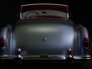 नैश हीली विंटेज कार 3डी 1952-1953 मॉडल 3D मॉडल