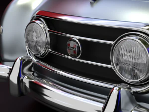 नैश हीली विंटेज कार 3डी 1952-1953 मॉडल 3D मॉडल