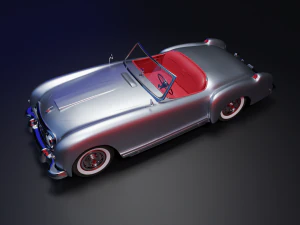 नैश हीली विंटेज कार 3डी 1952-1953 मॉडल 3D मॉडल