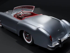 नैश हीली विंटेज कार 3डी 1952-1953 मॉडल 3D मॉडल