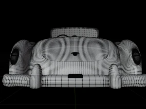 नैश हीली विंटेज कार 3डी 1952-1953 मॉडल 3D मॉडल