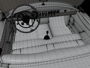 नैश हीली विंटेज कार 3डी 1952-1953 मॉडल 3D मॉडल