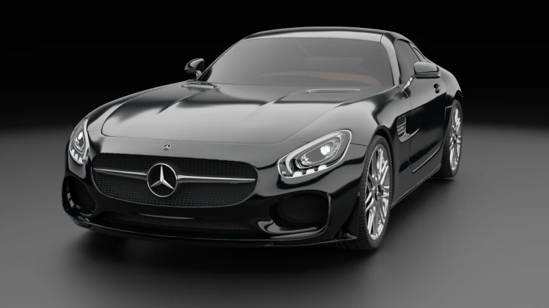 Mercedes-Benz AMG GTS Model 3D .c4d .max .obj .3ds .fbx .stl .blend