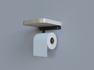 wooden toilet paper stand 3D Model