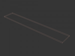 wooden board Model 3D