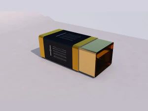 perlengkapan parfum emas Model 3D