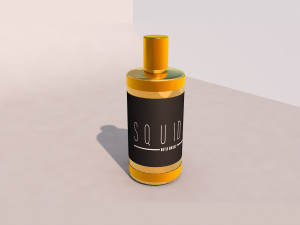 golden perfume kit 3D Model
