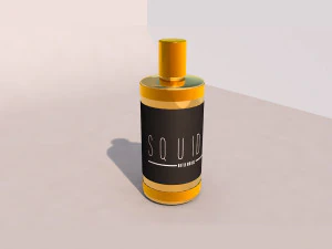 golden perfume kit 3D Model