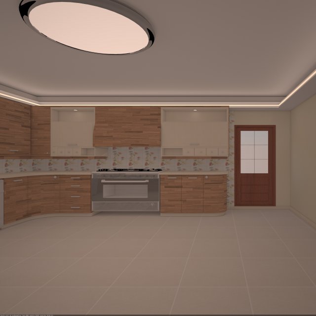 modern kitchen Modelo 3D .c4d .max .obj .3ds .fbx .stl .blend 