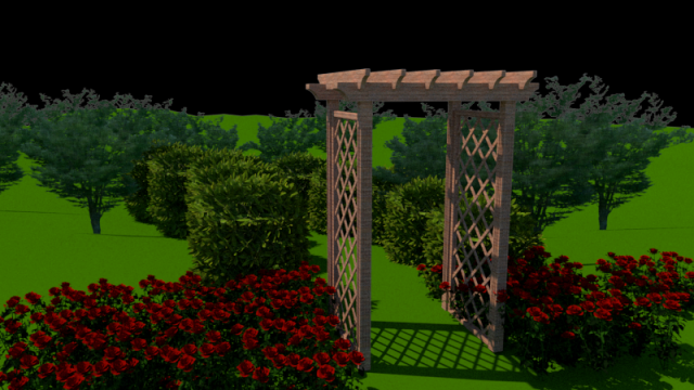 pergola 3D मॉडल .c4d .max .obj .3ds .fbx .stl .blend 