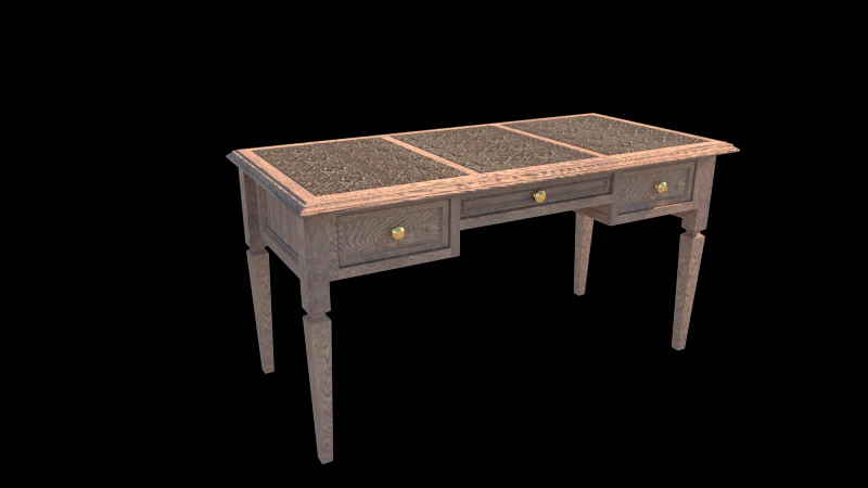 desk 3D Model .c4d .max .obj .3ds .fbx .stl .blend 