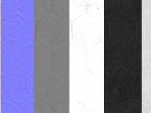 hexagon tile floor pbr materials texture scan data texture Texturas CG